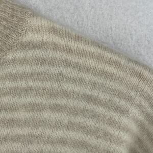 VINEYARD VINES Sweater Womens S Cashmere Striped Jumper Pullover Beige Italy